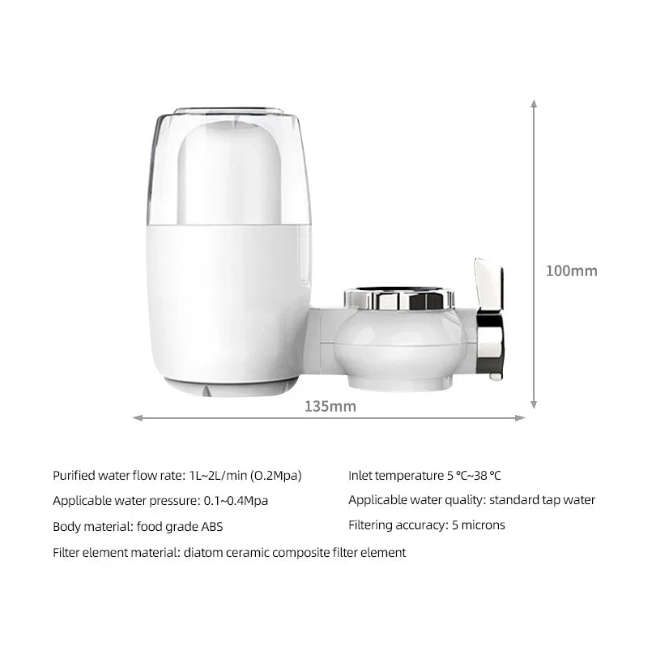 Household Faucet Water Filter Purifier – Kitchen Tap Ultrafiltration Water Purifier