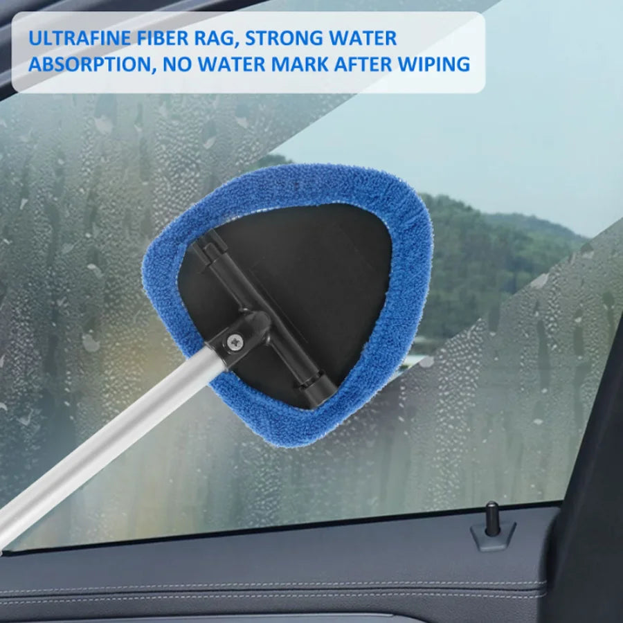 Extendable Microfiber Car Cleaning Brush – Windshield Defrost, Defog & Snow Removal Tool