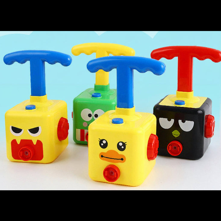 Balloon Powered Car Toy for Kids – Fun STEM Inertia Press Racer