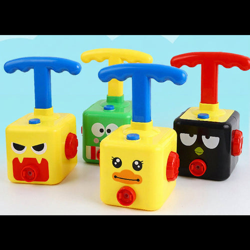 Balloon Powered Car Toy for Kids – Fun STEM Inertia Press Racer