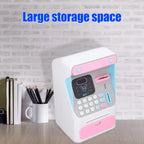 Smart ATM Piggy Bank: Face Recognition, Password Safe & Auto Bill Scroller Toy