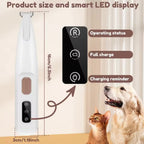 Rechargeable Waterproof Dog & Cat Foot Hair Trimmer with LED Light