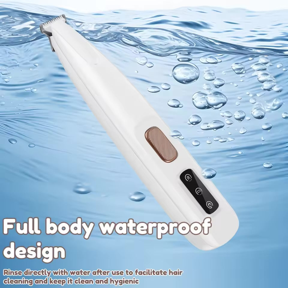 Rechargeable Waterproof Dog & Cat Foot Hair Trimmer with LED Light
