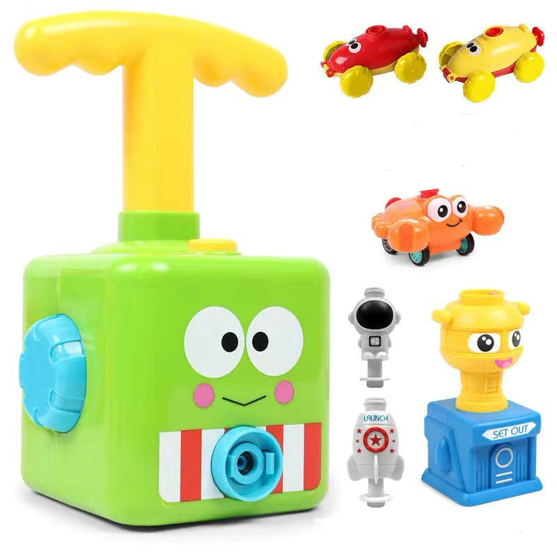 Balloon Powered Car Toy for Kids – Fun STEM Inertia Press Racer