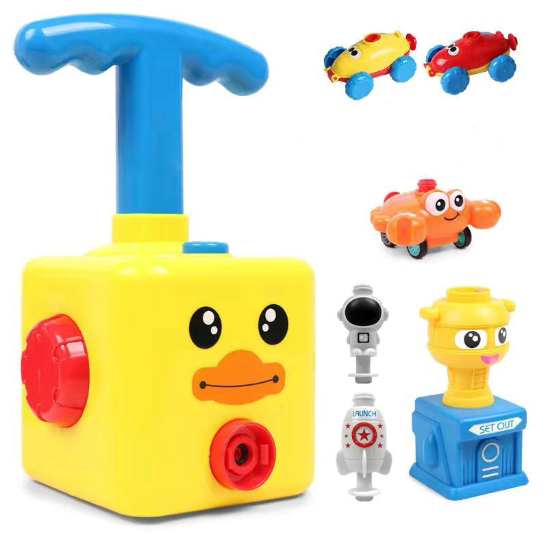 Balloon Powered Car Toy for Kids – Fun STEM Inertia Press Racer