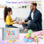Kids Bath Bomb Set with Surprise Toy & Light-Up Doll Ball