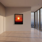 Sunset Projection Night Light – Aesthetic Geometric Lamp with Pull-String Switch