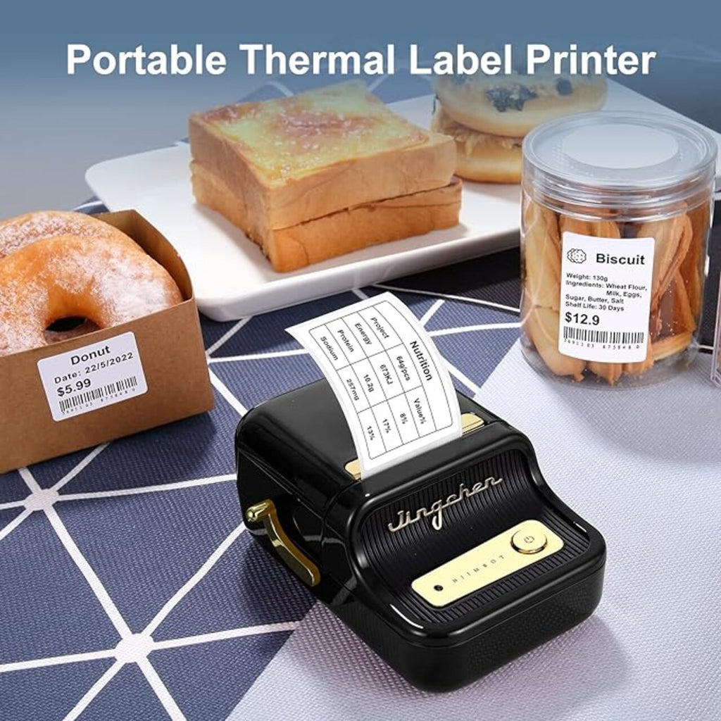 Jingchen B21 Wireless Label Maker – Inkless Bluetooth Thermal Printer for Home or Office