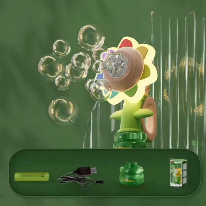 Flower Bubble Machine
